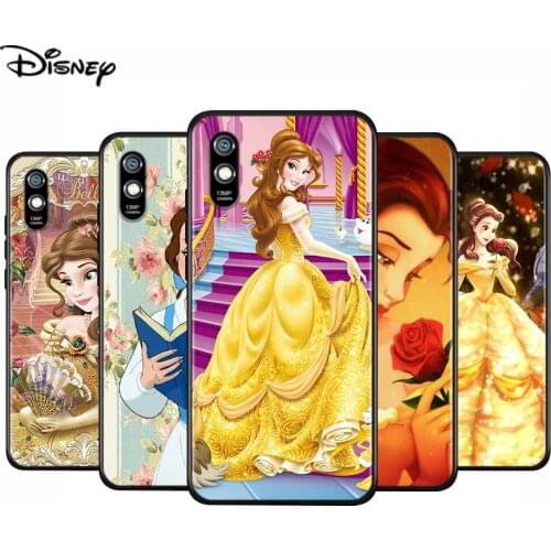Silicone Cover Disney Belle Princess For Xiaomi Redmi 9 9T 9C 8 7 6 Pro 9AT 9A 8A 7A 6A S2 5 5A 4X GO Phone Case