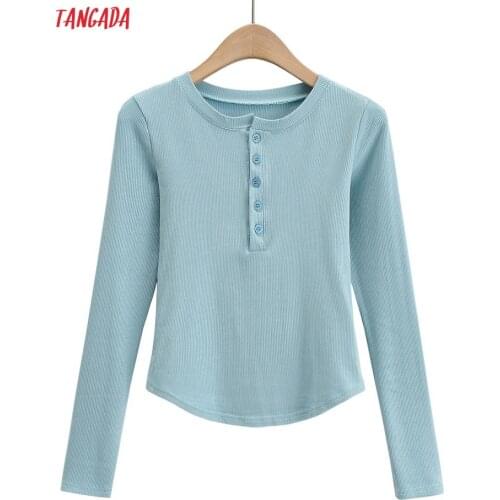 Женские однотонные футболки Tangada China At AliExpress