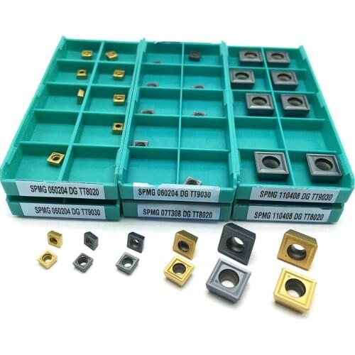 Lathe tool SPMG060204 DG TT9030 Carbide insert SPMG 060204 Indexable U drill insert factory Outlet
