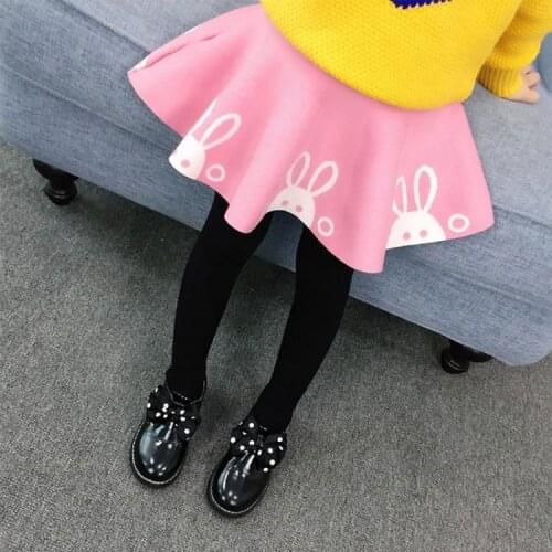 Cartoon Cute Girls Toddler Skirts 0-8T High Waist tutu skirt Pink Gray Red 3 color Autumn Winter amore Print Skirt
