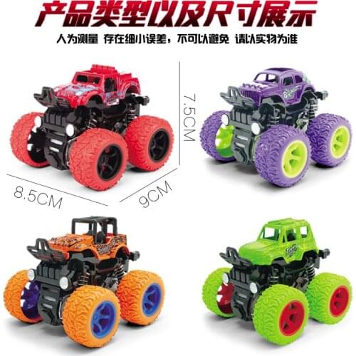 Green Kids Cars Toys Monster Truck Inertia SUV Friction Power Vehicles Baby Boys Super Cars Blaze Truck Children Gift Toys