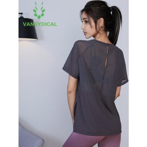 2021 Women Summer Sports Running T-shirts Loose Gym Yoga Shirts Top Quick Dry Mesh Fitness Training Jogging Workout Short Sleeve