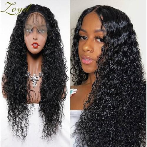 Zoyel Long Loose Curly Synthetic Hair Wigs with Baby Hair Heat Resistant Hair Replacement Wig Kinky Curly Wigs for Women