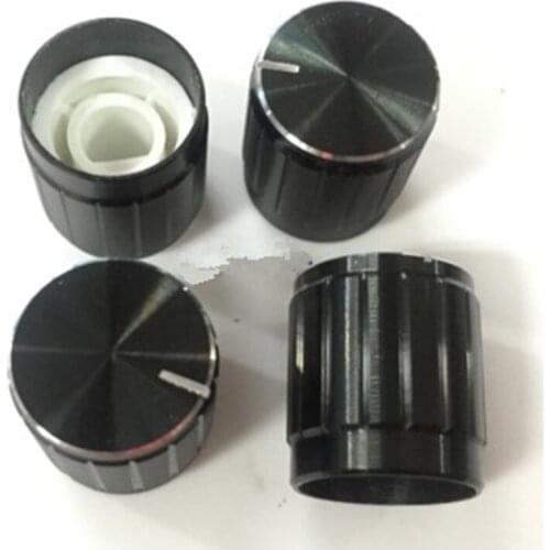 10pcs 15*17mm aluminum alloy potentiometer knob rotary switch volume control knob black