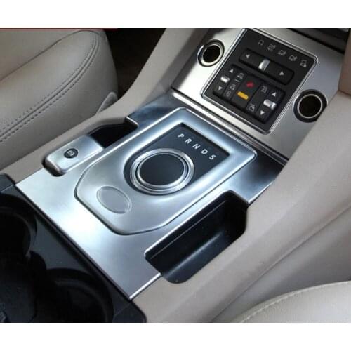 ABS 2PCS Car Centre Console Air AC Switch Panel Frame Decoration Trim For Land Rover LR4 Discovery 4 2013-2016 Car Styling