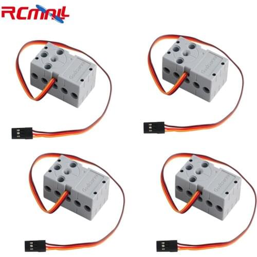 4PCS 360° 2KG Servo Programmable Geekservo Servo Dual Output Shaft for Lego Micro:bit Raspberry Pi
