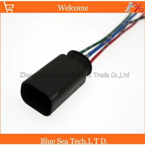 5 PCS 4Pin male Auto Ride height/oxygen sensor plug with cable,Car EGOS/EGS Electrical plug for Porsche,Audi,VW,BMW etc