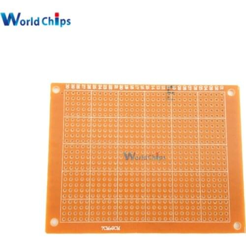 5Pcs 7x9 7*9cm Single Side Prototype PCB Breadboard Universal Board Experimental Bakelite Copper Plate Circuirt Board DIY
