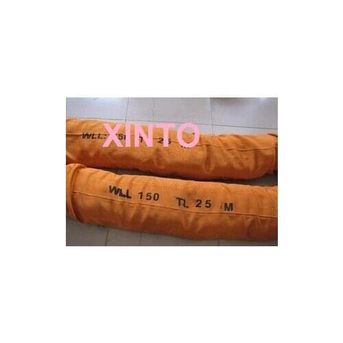 80TX5M--40M 6:1 High tensile Eye-eye soft round sling industrial grade lifting sling polyester fiber strap tree glass auto