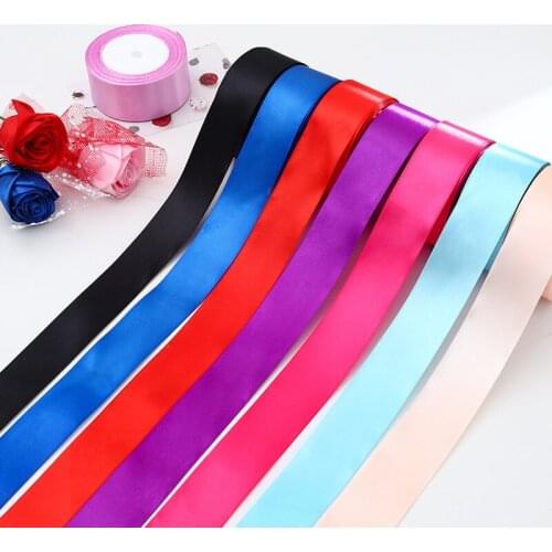 40mm Satin Ribbons DIY Crafts Supplies Fabric Wedding Birthday Party Christmas Halloween Gift Box Wrapping Candy Box Packaging