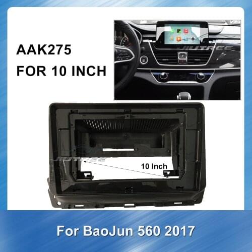 Car Auto Radio Multimedia fascia for Baojun 560 2017 With Emergency Light Board Car Dvd Frame Panel Dash Mount Installation