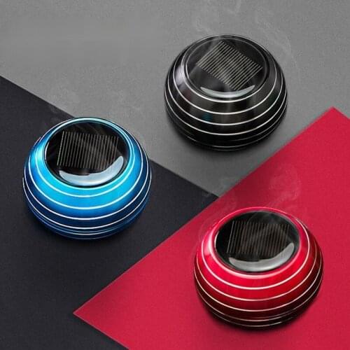 Car Perfume Seat Solar Planet Rotating Double Ring Suspension Aromatherapy Interior Accessories Light Fragrance Decoration