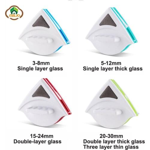 MSJO Window Cleaner Glass Double Sided 3-30MM Magnets Glass Cleaner Wiper Home Cleaning Tool Magnetic Brush For Washing Windows