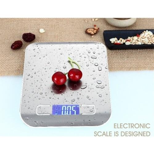 Hot 5000g 5KGg/1g Precise Digital Kitchen Scale LED Display Electronic Weight Scales Stainless Steel Food Cooking Libra