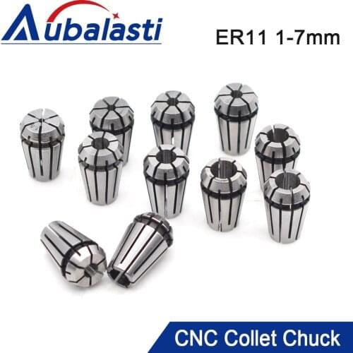 ER11 9Pcs 1-7mm Spring Collet Chuck Tool Holder Precision 0.008mm for CNC milling Tool Holde Engraving machine spindle motor