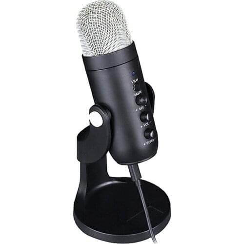 USB Condenser Microphone for Computer USB PC Microphone Mic Stand POP Filter to Gaming Streaming Podcasting Recording Headphone