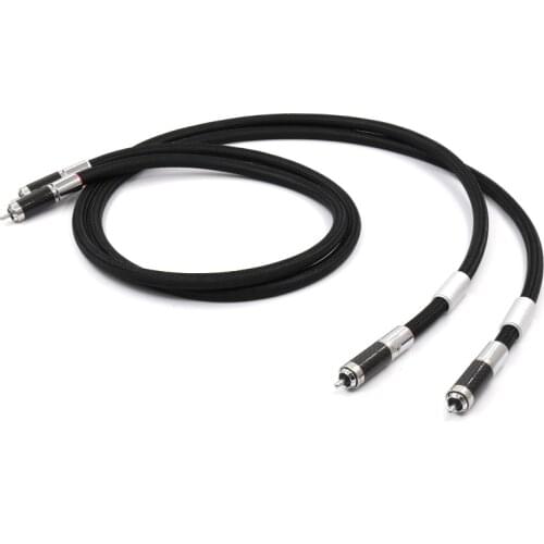 Lineflux (RCA) Flux Series Audio RCA Cables with Carbon Fiber Rhodium Plated RCA plug