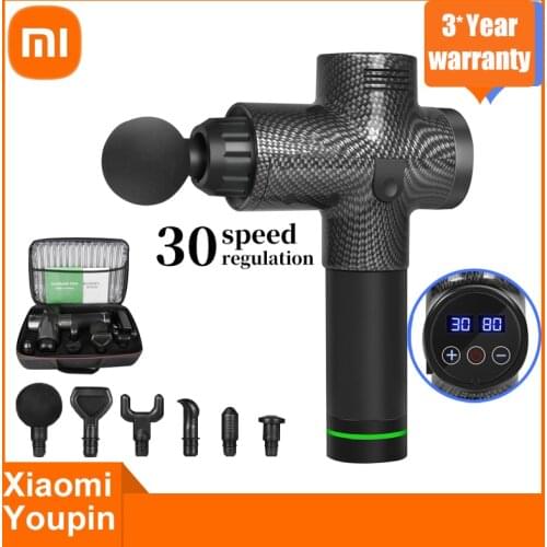 Xiaomi Massage Gun Fascia Gun Sport Therapy Muscle Massager Body Relaxation Relief Slimming Shaping Massager With LCD Display