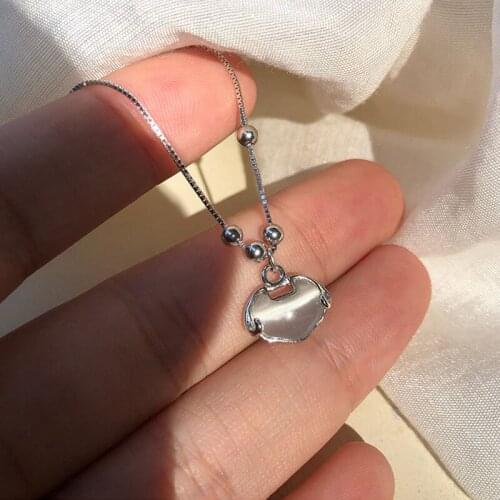 Fashion Necklace Small Design Lucky Clouds Lock Necklace High-end Clavicle Chain Ruyi Peace Lock Pendant Personality