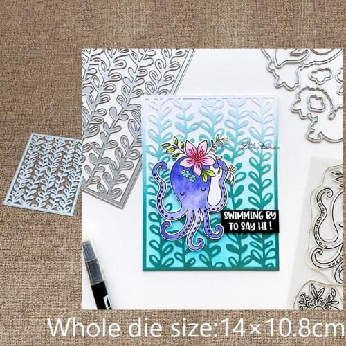 New Design Craft Metal stencil mold Cutting Dies SEAWEED COVER PLATE scrapbook die cuts Album Paper Card Craft Embossing