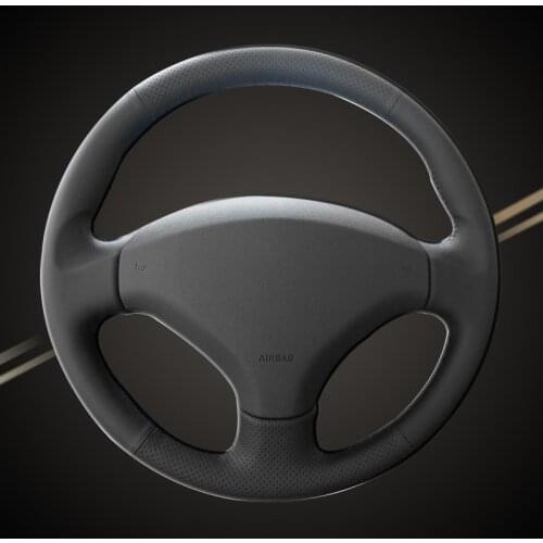 Car Braid On The Steering Wheel Cover for Peugeot 308 2007-2013 408 2012-2014 Interior Accessory Auto Braiding Covers Styling