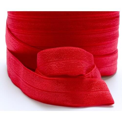Wholesale 1 inch #250 red foe fold over elastic for sewing