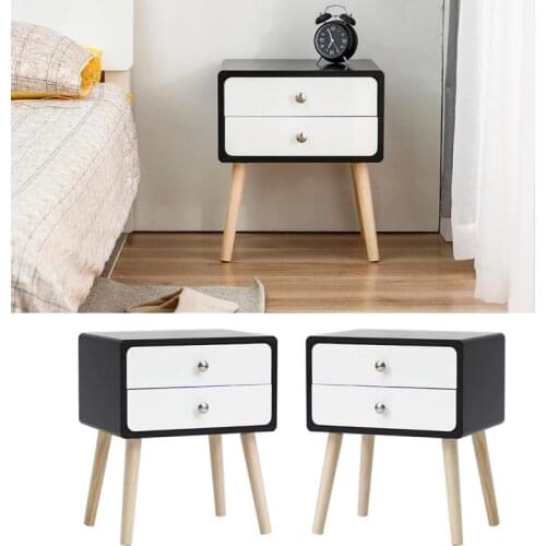 Modern Simplicity LED Nightstand Bedside Table Magazine Cabinet Storage Bedroom Furniture Night Table Bedroom Furniture HWC