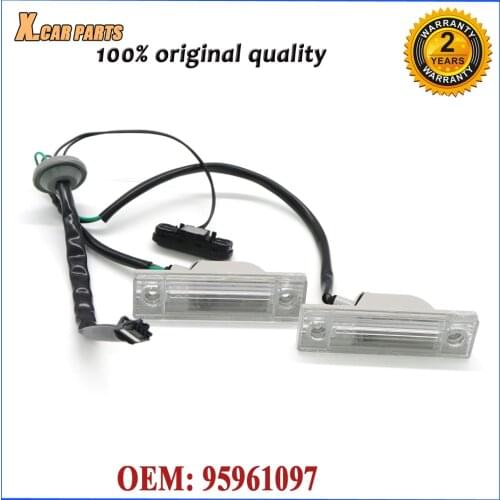 95961097 For Chevrolet Chevy Cruze Orlando Rear Car License Plate Light Lamp W/ Trunk Release Switch Lock Tailgate Lid Button