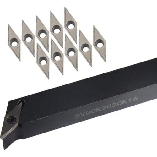 SVQCR SVQCR1616H11 SVQCR1616H16 SVQCR2525M16 External Turning Tool Holder VCMT/VCGT11/16 Carbide Inserts Lathe CNC Cutting Tools