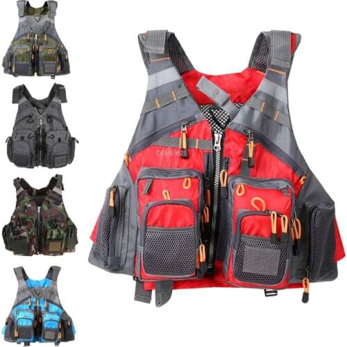 Outdoor Fishing Vest Adjustable Sailing Life Jacket Lightweight Men Women Swimming Sailing Water Sports Life Jacket