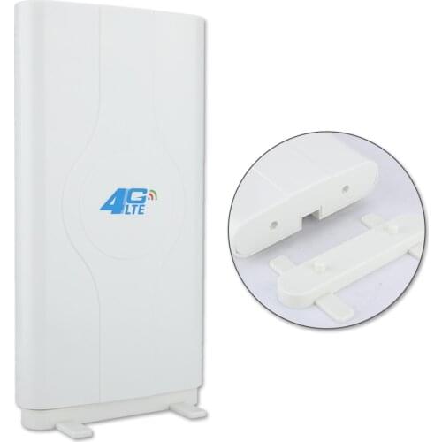 SOONHUA Blazing Fast Antenna Indoor Desktop Wall External Plate Aerial 4G LTE 88DBi Plate Antennas With Base Free Shipping