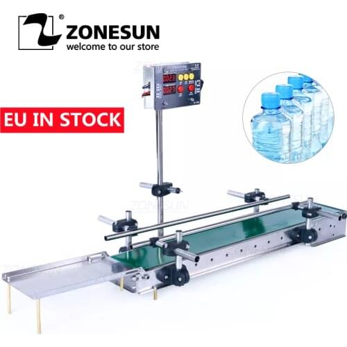 ZONESUN Automatic Small Digital Control Automatic Waterproof Conveyor Belt For Liquid Filling Machine