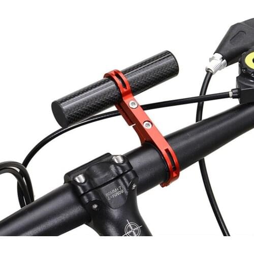 1 set of aluminum alloy handlebar bracket easy to install adjustable anti-rust lamp extension frame suitable for bicycle