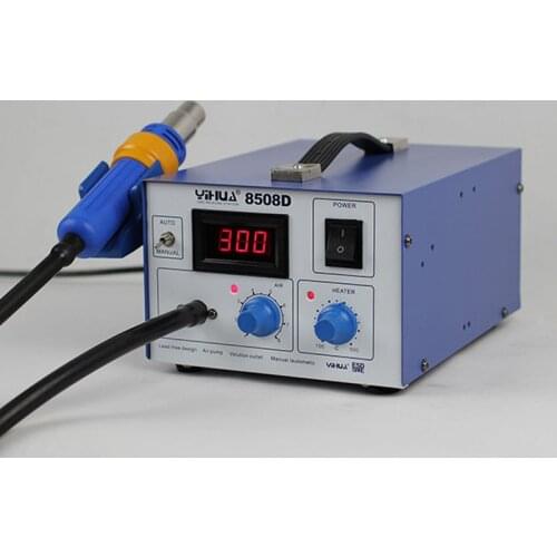 220V 700W YIHUA 8508D Hot Air Rework Station ESD Safety Diaphragm Pump Powerful Air Flow for PCB Repair