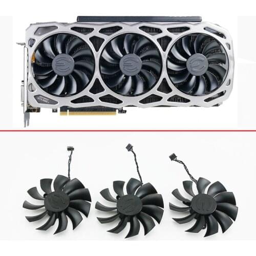 3pcs PLA09215B12H 87mm 4PIN DC12V For EVGA GTX1080TI FTW3 GTX 1080 Ti Black ELITE Fan Graphics Card Cooling Fan