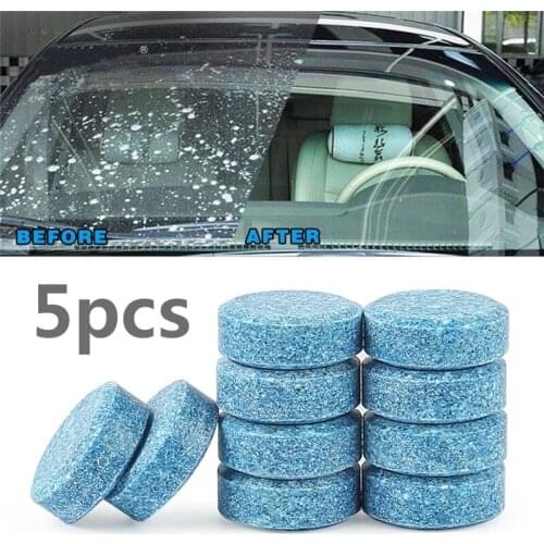 5PCS/Lot (5PCS=20L Water) Car Windshield Glass Cleaner Car Solid Tablets Wiper Fine Wiper Auto Window Cleaning Car Accessories