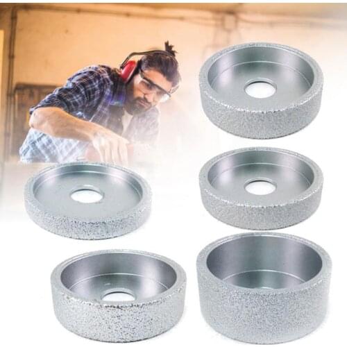 5 Types Diamond Grinding Wheel Cup Glass Emery Milling Cutter Circle Grinder Stone Sharpener Angle Cutting Wheel Rotary Tool