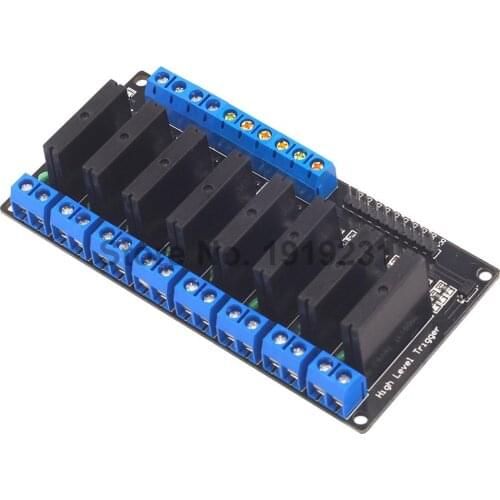 5V 8 Channel Solid State Relay Module Low Level Trigger DC-AC with Fuse 250V2A