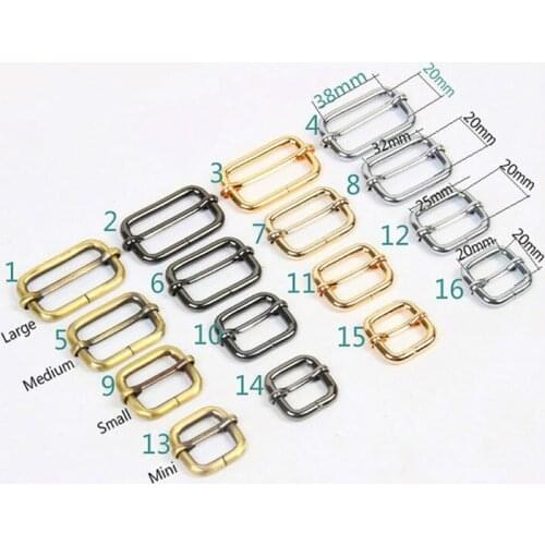 60pc Rectangle Buckles/ Square Buckles Strap Adjuster,Pick Your Size And Color