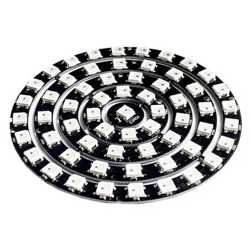 61 bit 61X WS2812 5050 RGB LED Ring Lamp Light with Integrated Drivers