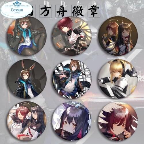 Anime Game Arknight Wiki Cosplay Badge Japanese Cartoon Figure Amiya Brooch Pin Jewelry Collection Bag Clothes Decoration