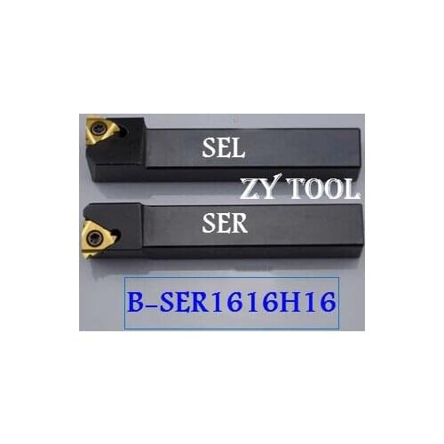 Free shipping B-SER/L1616H16 16*16mm CNC External Threading Tool Holder,Turning tools of Threaded for 11ER Inserts,type SER