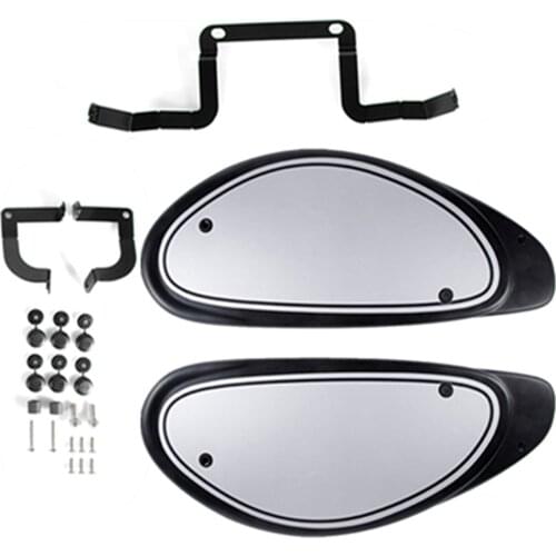 2PCS Motorcycle Side Panel Palte With Bracket Blank Stickers Rear Seat Guard Cover For Ducati Scrambler Cafe Racer