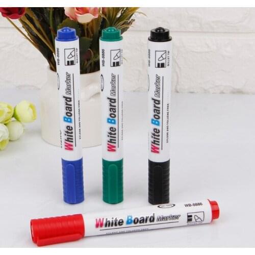 Erasable Whiteboard Marker Pen Blue/Black/Green/Red Ink Environment Friendly Marker School Office Supplies Home Use C26