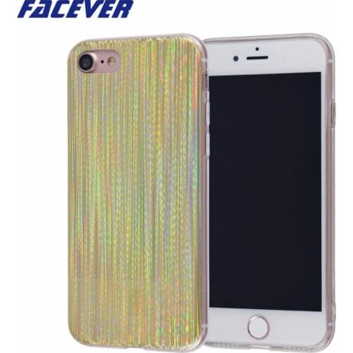 Facever Psychedelic Holographic Rainbow Case For iPhone 6 Plus 6S Plus Sparkle Shiny Colorful Laser Soft Protective Phone Cover