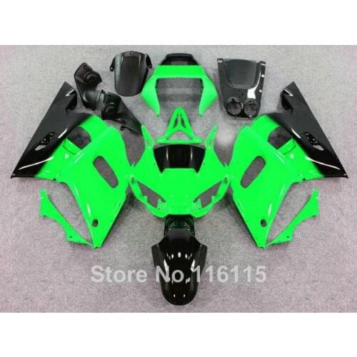 HOT fairing kit for YAMAHA 1998 1999 2000 2001 2002 R6 YZF R6 98-02 green black fairings set #3245