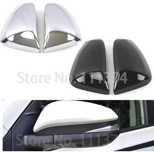 Chrome Rearview Mirror Cover For Toyota RAV4 2014 2015 2016 2017 2018 ABS Decoration Accessories