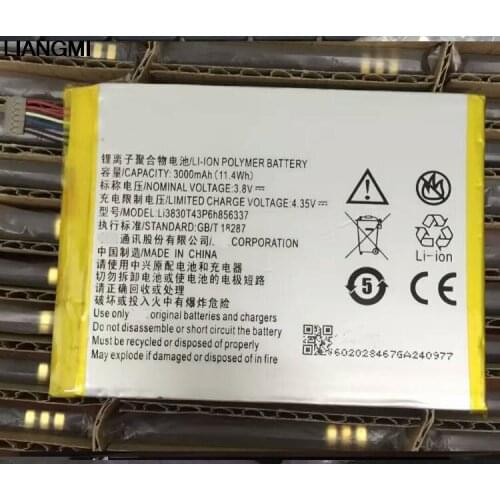 Li3830T43P6h856337 3000mah cell phone Li-ion battery For ZTE Blade S6 Lux Q7/-C G719C N939St with Repair Tools
