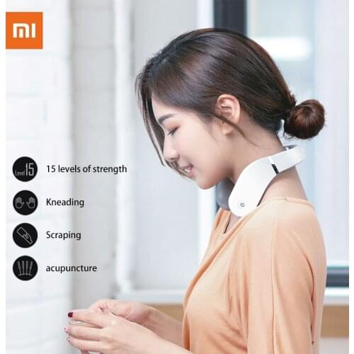 Xiaomi Jeeback Cervical Massager G2 TENS Pulse Back Neck Massager Far Infrared Heating Health Care Relax Work With Mijia App