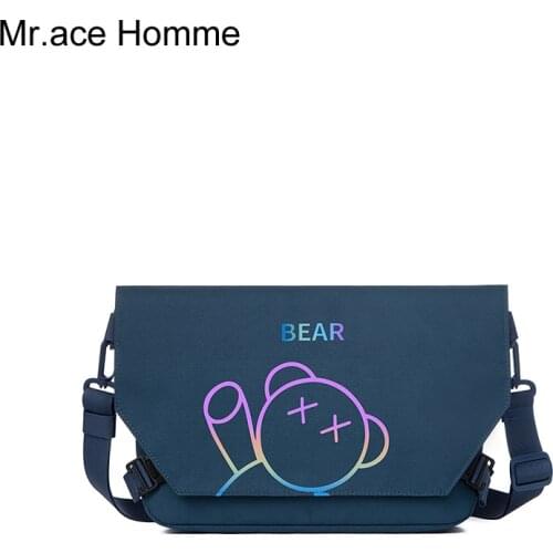 Mr．Ace Homme Blue Women's Bags
